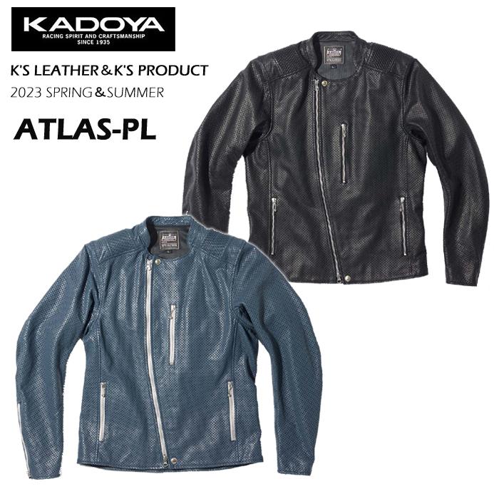 カドヤ（KADOYA） ATLAS-PL No.1639 パンチングレザージャケット 脊椎
