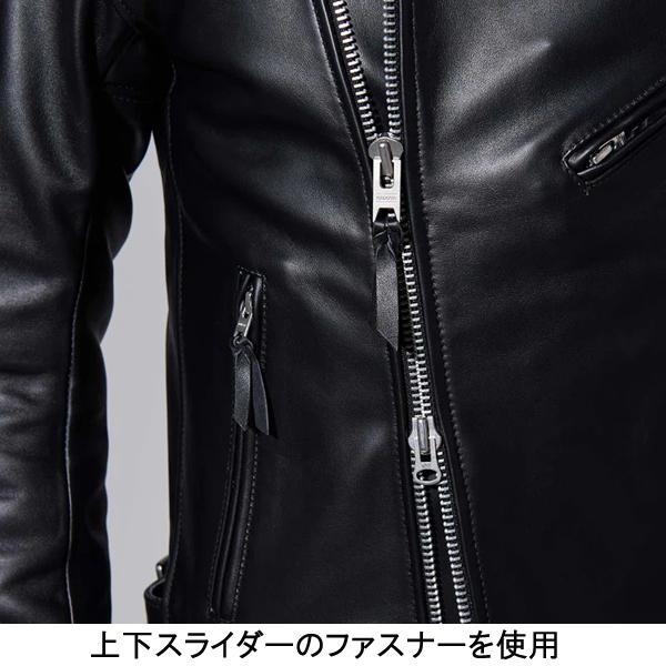 K'S LEATHER ブラックレザージャケット LL 革ジャン パンチング レザージャケット｜カドヤ公式オンラインショップ