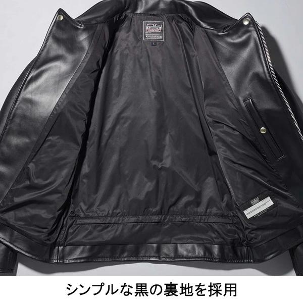 K'S LEATHER ブラックレザージャケット LL KADOYA K'S LEATHER ブラック レザーライダースジャケット LL 【公式通販】