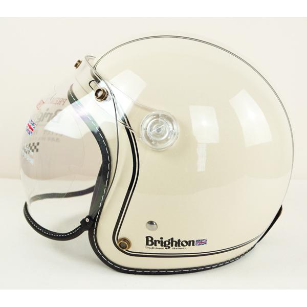 Brighton ジェットヘルメット アイボリー/ゴールド HEAT GROUP ヒートグループ Brighton Traditional Helmet ブライトン