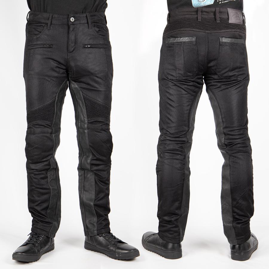 DEGNER（デグナー） メンズテキスタイルメッシュパンツ DP-33A 本革