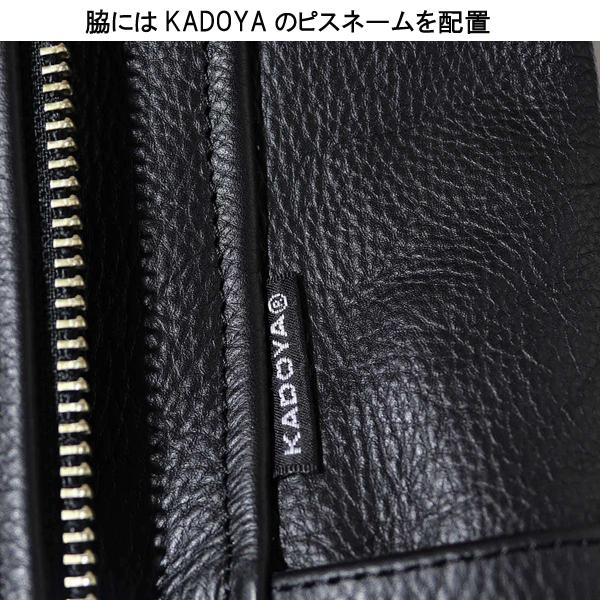 KADOYA 　カドヤ　K'S LEATHER & K'S PRODUCT　EURUS　No.1636　シングルライダース　通年モデル　牛革　ブラック　正規品｜moto-town｜06