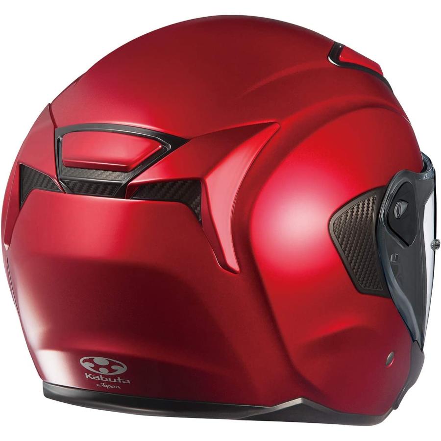 OGKカブト　 EXCEED　エクシード　オープンフェイスヘルメット　ジェットヘルメット　シャイニーレッド　JIS規格　Mサイズ　バイク｜moto-town｜04