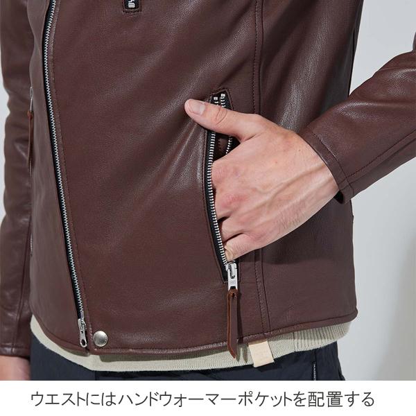 KADOYA タックロールライダースジャケット 革ジャン FENNEL-2 フェンネル-2 No.1656  K’S LEATHER ゴートスキン メーカー正規販売店の画像