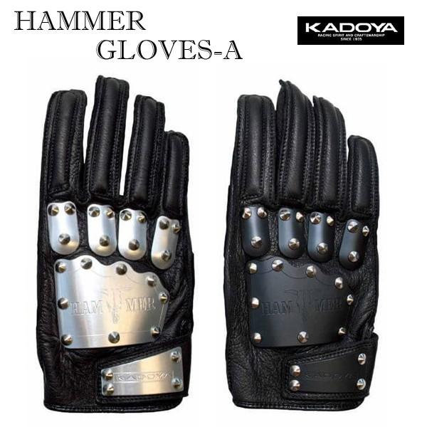 カドヤ（KADOYA） カドヤバイカーグローブ レザーグローブ HAMMER