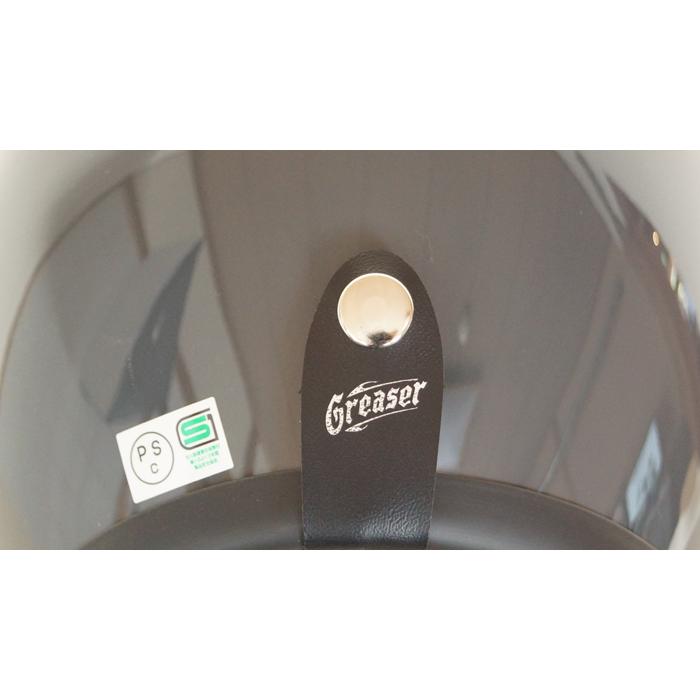 GREASER STYLE　グリーサースタイル　 GREASER HELMETS 60's PLAIN　スモールジェットヘルメット　DIN MARKET　バイク用　3カラー