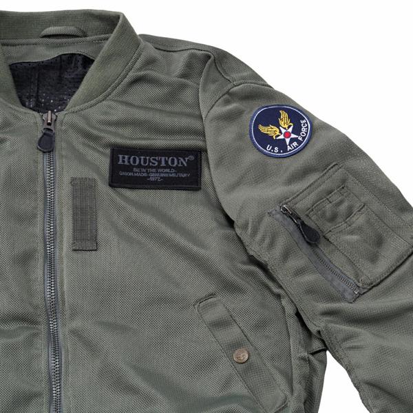 HOUSTON（ヒューストン） 2026春・夏新商品 HTVA-2611S MA-1 MESH M/C