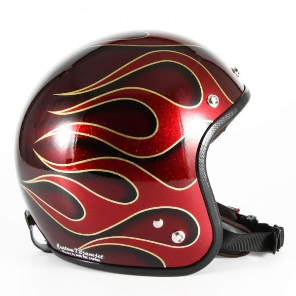 72Jam ジェットヘルメット JCPシリーズ JCP-41 FLAMES レッド 57-60