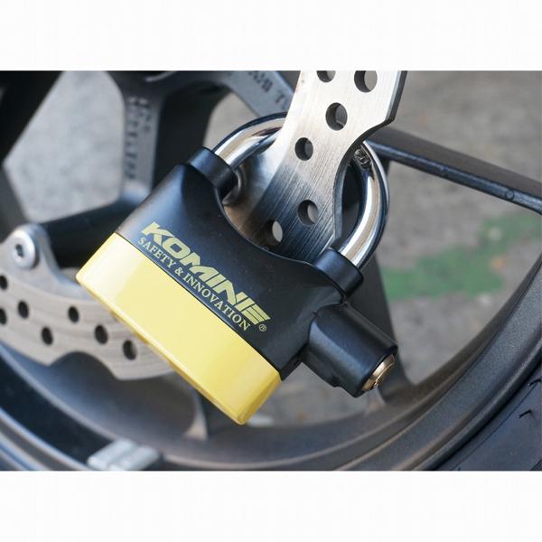 コミネ（Komine） LK-120 アラームパッドロック 盗難防止 バイク
