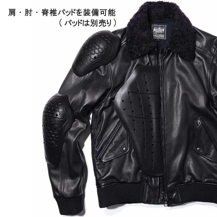 KADOYA 　カドヤ　K'S LEATHER　MAVERICK 　No.1633　ボマージャケット　秋・冬　シングルレザージャケット　山羊革　防風・防寒　｜moto-town｜18