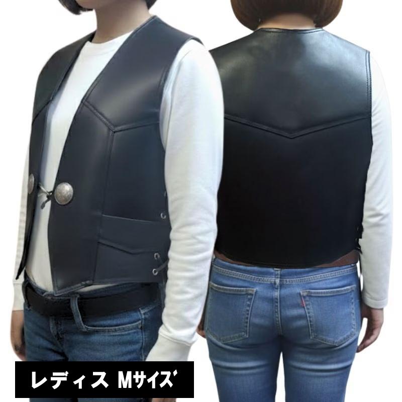 モトブルーズ MOTOBLUEZ サイドレースレザーベスト 「ブラック」 MB
