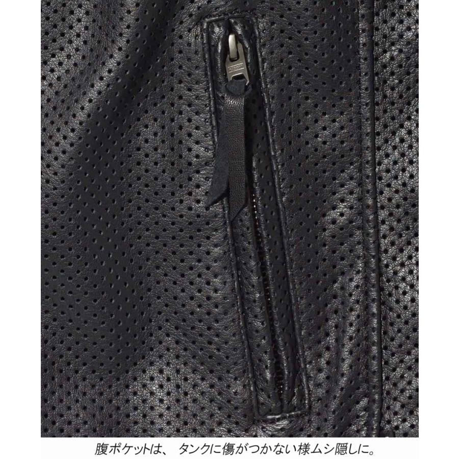 カドヤ KADOYA カドヤ パンチングレザージャケット セミダブル