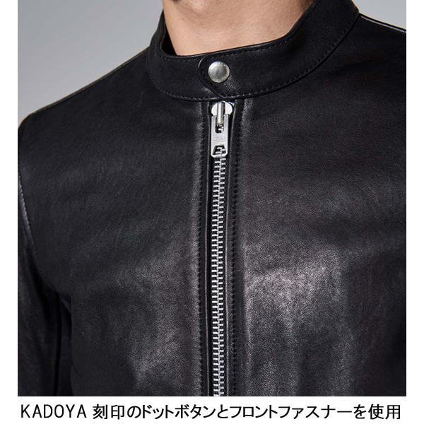 KADOYA  カドヤ K'S LEATHER \u0026 K'S PRODUCT STALLION No.1662 通年モデル シングルライダース ライダースジャケット 羊革 正規品の画像