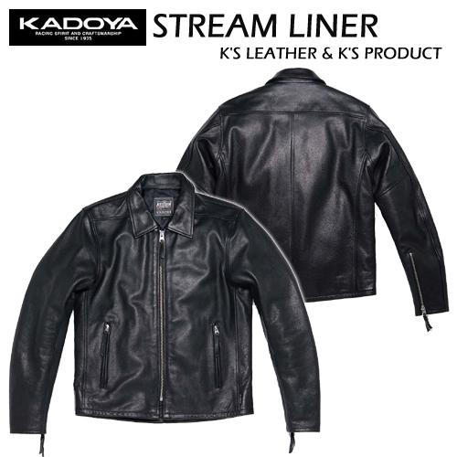 KADOYA カドヤ 襟付きシングルライダース STREAM LINER 3L・4Lサイズ 