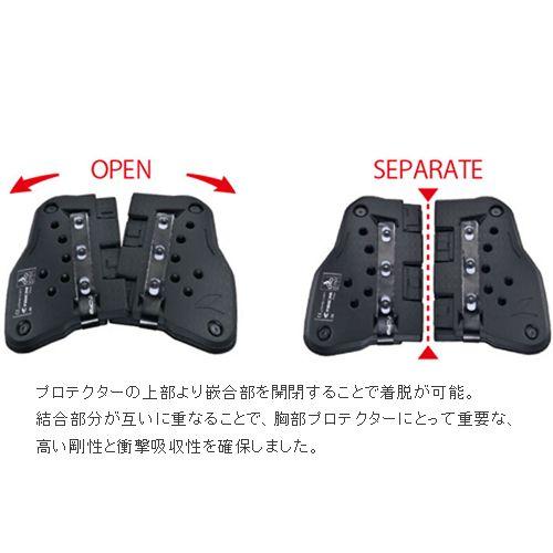 TAICHI RS TAICHI タイチ TECCELLセパレート チェストプロテクター