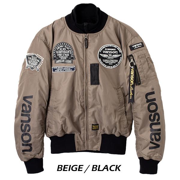 Vanson バンソン 2022-23秋・冬新商品 TVS2207W MA-1 JACKET 