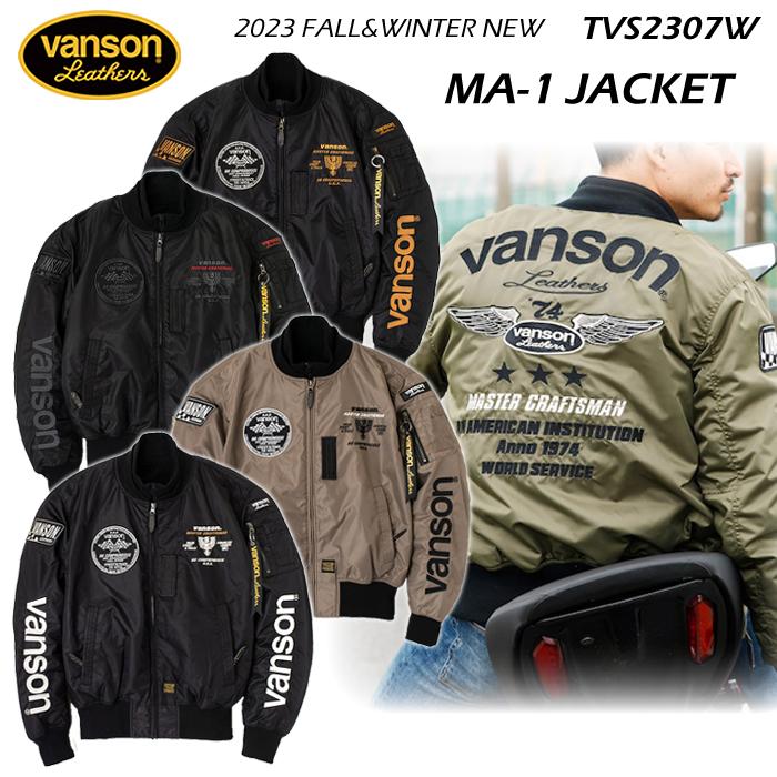VANSON Vanson バンソン 2023・24秋・冬新商品 TVS2307W MA-1 VANSON Vanson バンソン 2023・24秋・冬新商品 TVS2307W MA-1