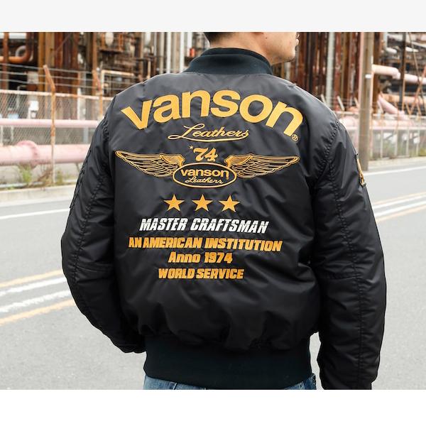 VANSON Vanson バンソン 2023・24秋・冬新商品 TVS2307W MA-1 VANSON Vanson バンソン 2023・24秋・冬新商品 TVS2307W MA-1