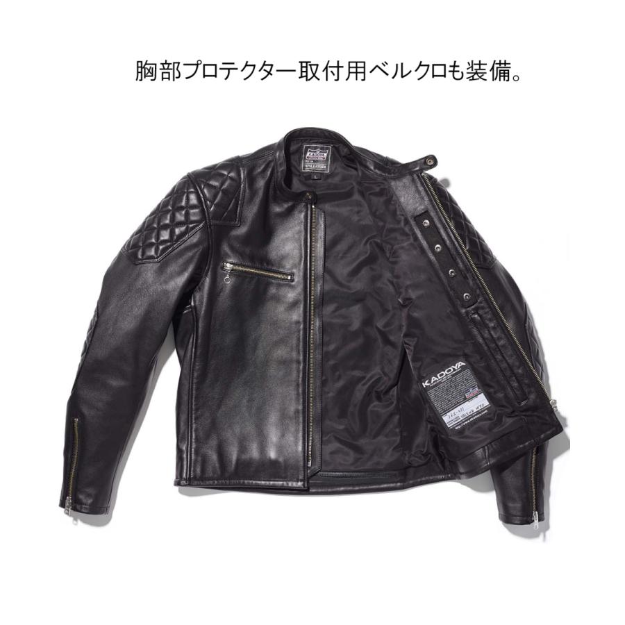 カドヤ KADOYA カドヤ パテッドシングルライダース 3L・4Lサイズ カドヤ KADOYA カドヤ パテッドシングルライダース 3L・4Lサイズ