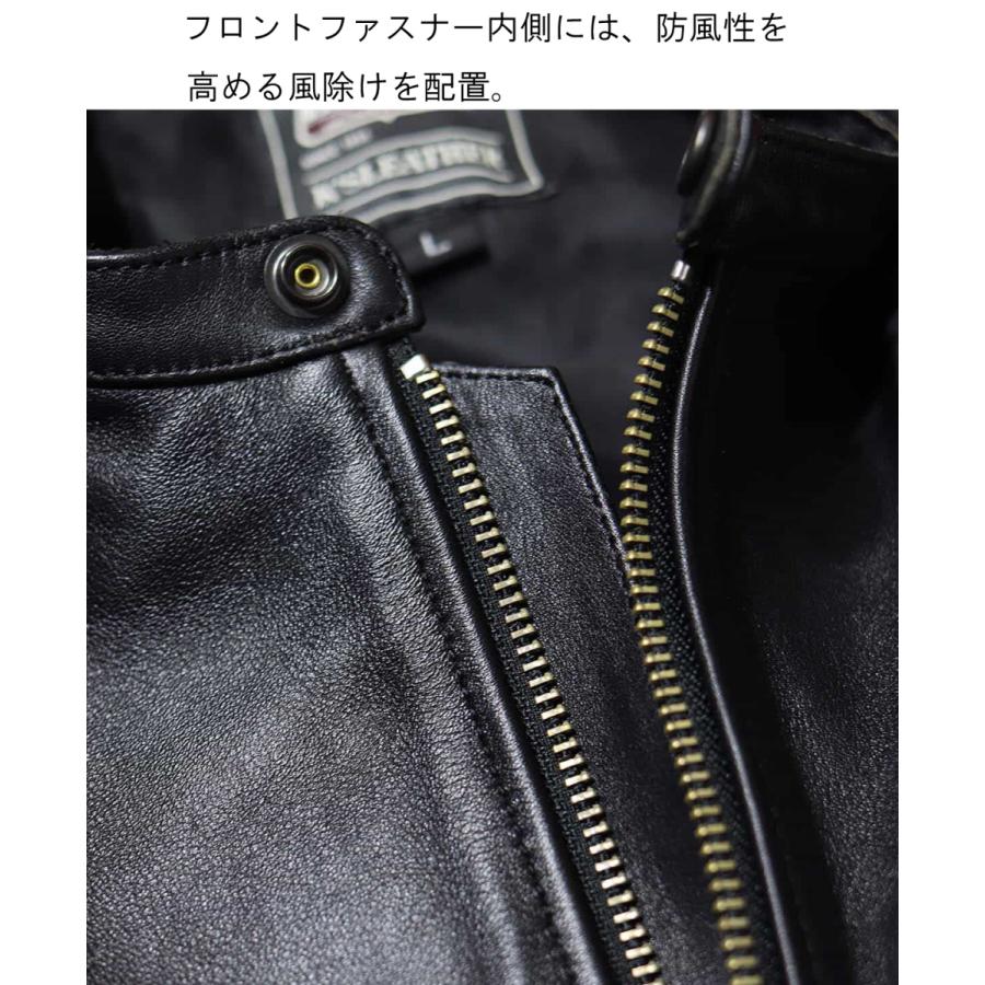 カドヤ（KADOYA） パテッドシングルライダース VALENZ-NEO No.1532 革