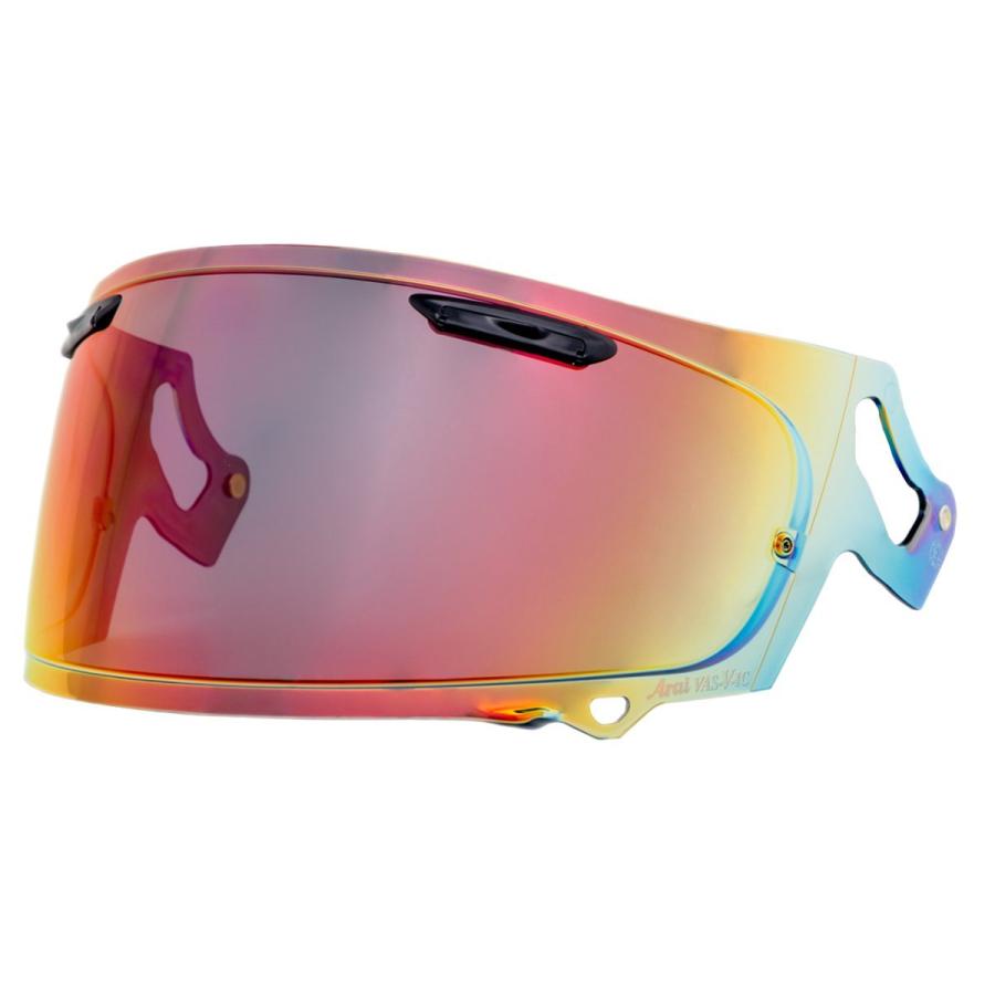 山城 EXTRA ミラーシールド Arai VAS-V スモーク/レッド 新品 山城 山城(yamashiro) EXTRAシールド (エキストラ) ミラー