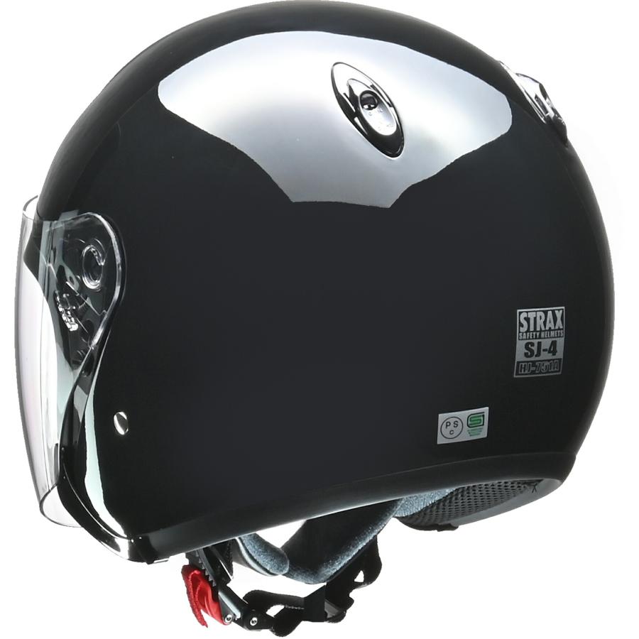 リード工業 LEAD バイク用 ジェット ヘルメット STRAX SJ-4 ブラック