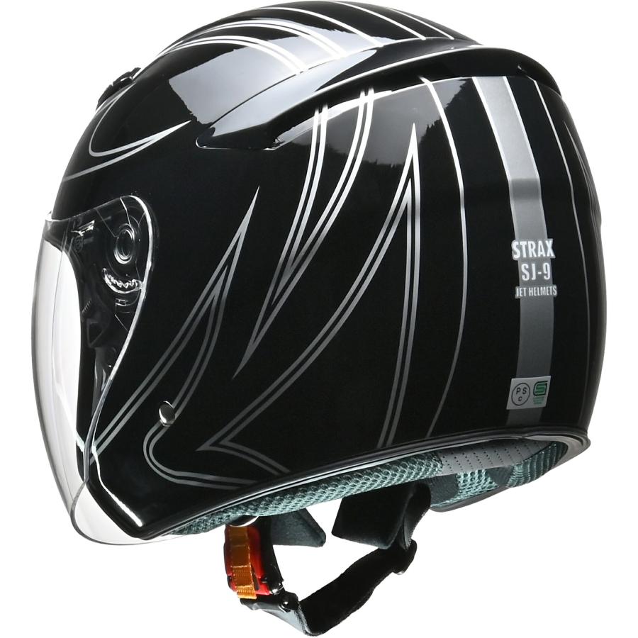 リード工業 LEAD バイク用 ジェット ヘルメット STRAX SJ-9 ブラック