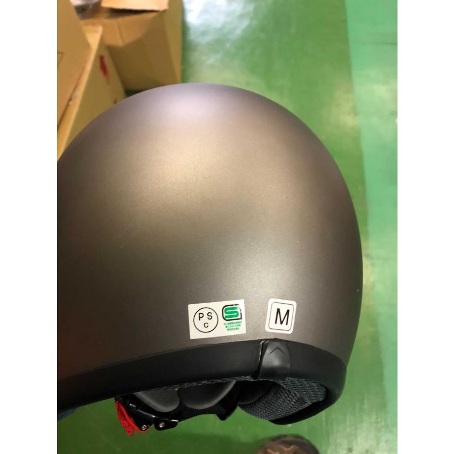 山城(yamashiro) バイク用 ヘルメット ジェット 全排気量対応 YH-001 山城ジェットヘルメット フラットガンメタリック Lサイズ YH001F.GUN/L｜moto-zoa2｜09