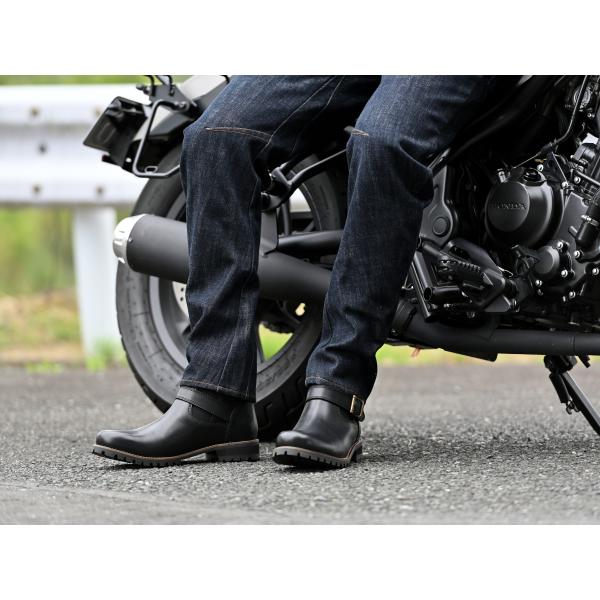 専用 DAYTONA（デイトナ） バイク用 サイドゴアブーツ 26.5cm メンズ レザー