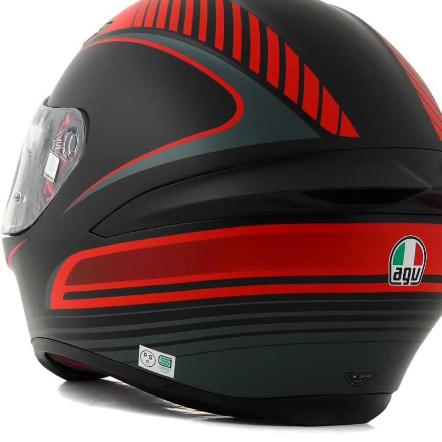 AGV AGV(エージーブイ) バイクヘルメット K1 S WARMUP MATT BLACK/RED 