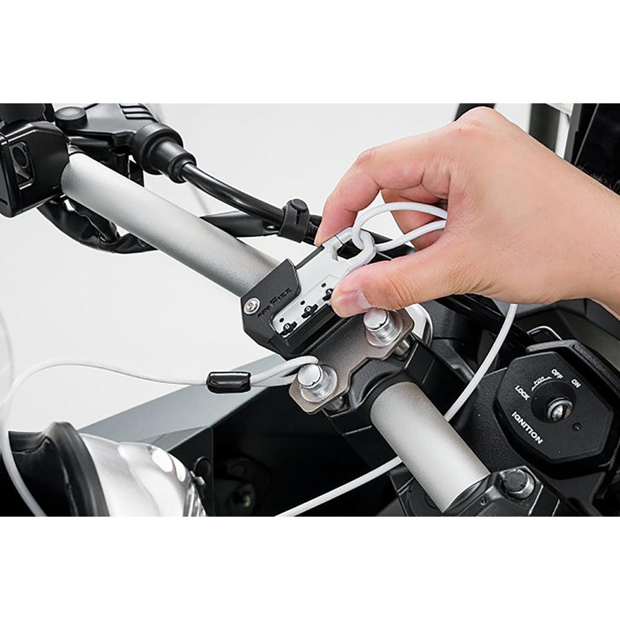 TANAX（タナックス） バイク用 盗難防止 ヘルメット用ワイヤーロック