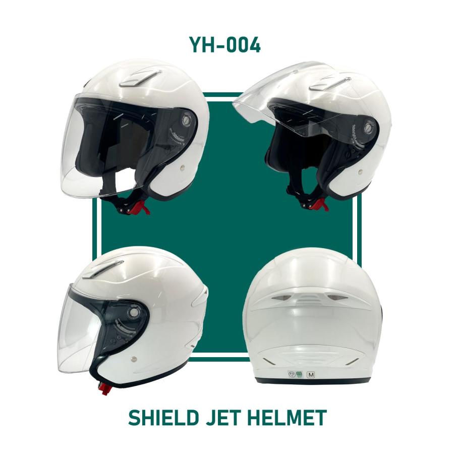 山城（YAMASHIRO） バイク用 ジェット ヘルメット YH-004 ブラック