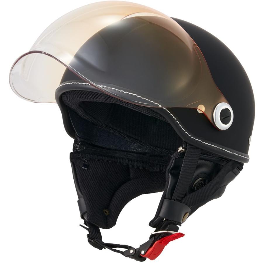 マルシン Marushin バイク用 シールド付き ハーフ ヘルメット 半ヘル