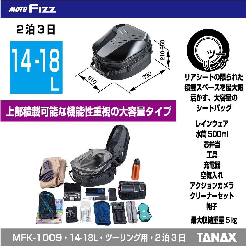 確認中 TANAX（タナックス） バイク用バッグ シートバッグ シェルシートバッグ
