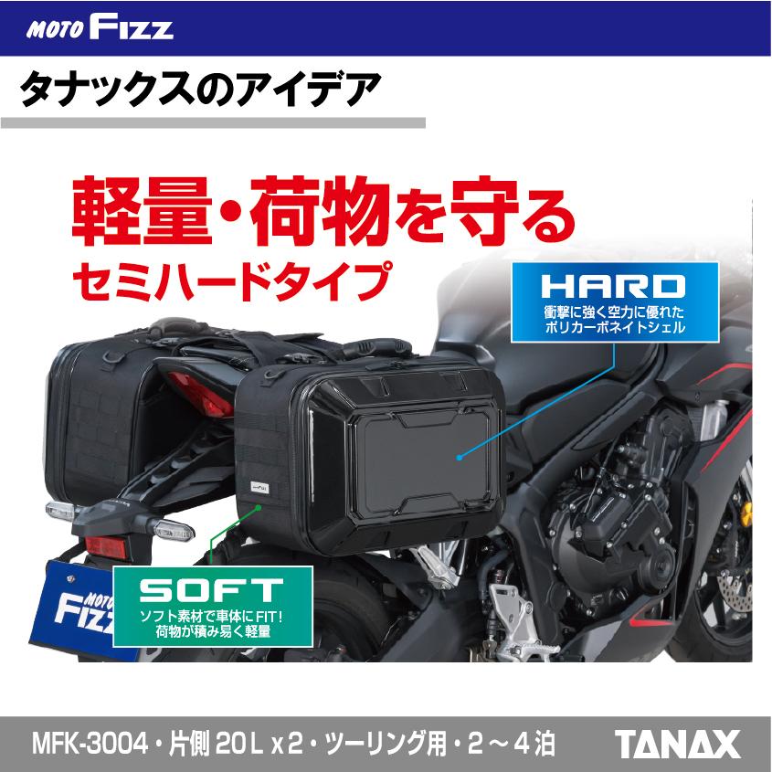 TANAX（タナックス） バイク用バッグ サイドバッグ ツアーシェルケース