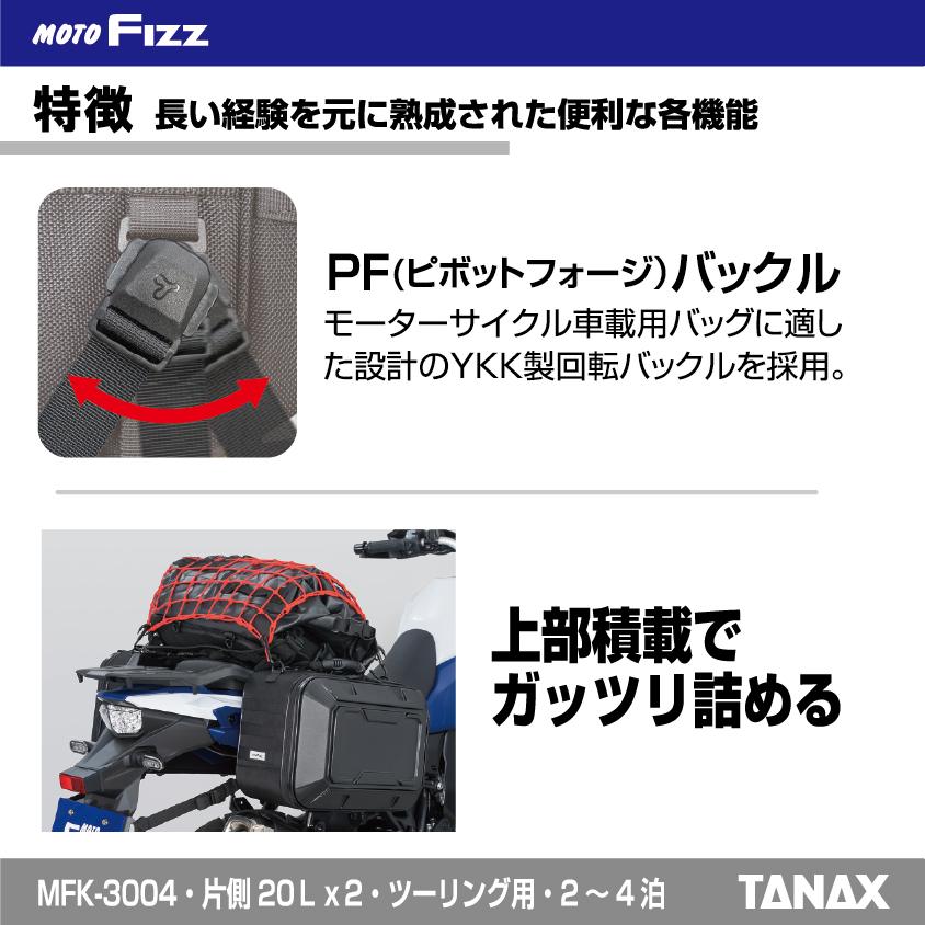TANAX（タナックス） バイク用バッグ サイドバッグ ツアーシェルケース