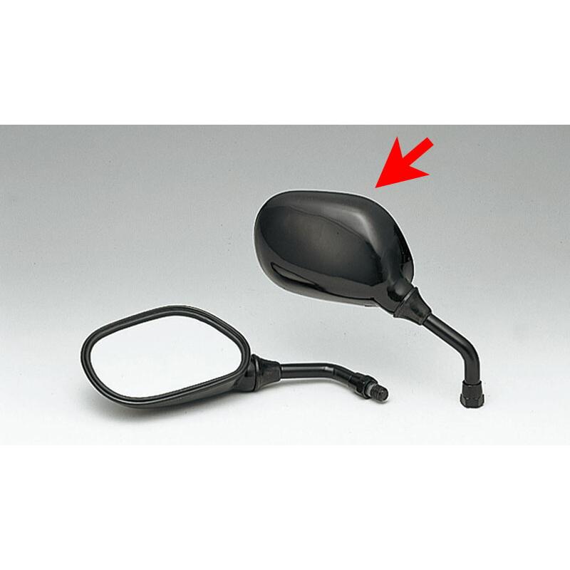 KIJIMA（キジマ） 11日クーポン配布 バイク用 ミニミラー ブラック 8mm