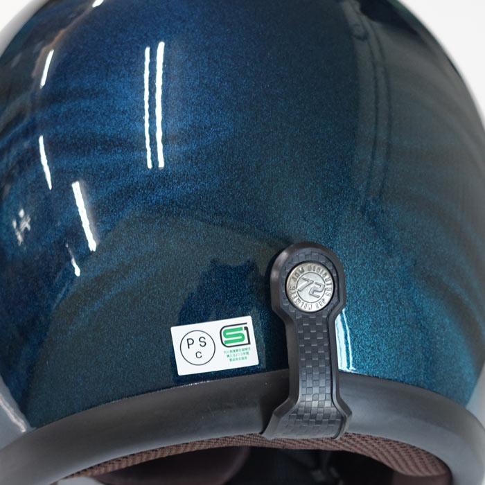 新品未使用　マットブラック×ブルーフレイム ジェットヘルメット 新品未使用 マットブラック×ブルーフレイム ジェットヘルメット ジャム