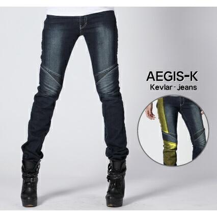 ROUGH&ROAD (ラフ&ロード) バイク用 パンツ uglyBROS アグリブロス MOTOPANTS AEGIS-K【Women's】 ダークブルーデニム 30インチ UB1008DB3