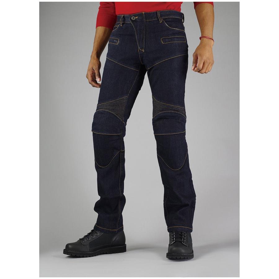 8日クーポン配布 コミネ Komine バイク用 パンツ Pants PK-718 スーパーフィット KV デニムジーンズ ワンウォッシュ ブルー Lサイズ 07-718/OW.BL/L