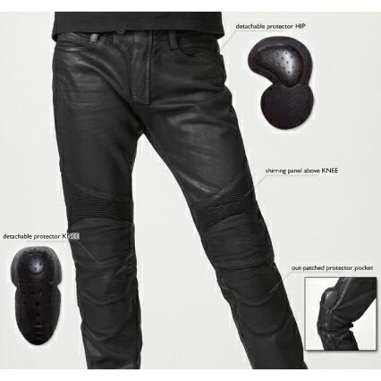 土日クーポン配布 ROUGH&ROAD (ラフ&ロード) バイク用 パンツ uglyBROS アグリブロス MOTOPANTS TRITON 【Men's】 ブラック 36インチ UB0008BK5_1