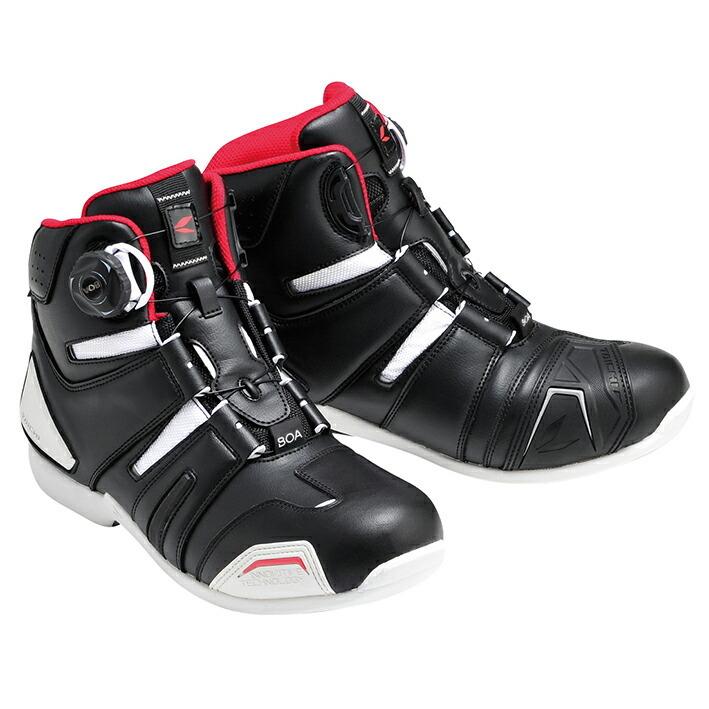 RSタイチ RS TAICHI バイク用 シューズ 006 ドライマスター BOA ライディングシューズ ブラック/ホワイト 26.5cm RSS0069901265