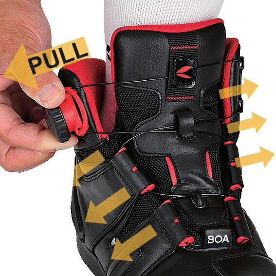 ＲＳタイチ　ドライマスターボアライディングシューズ ブラック/レッド RS タイチ ドライマスター ボア ライディングシューズ RSS006