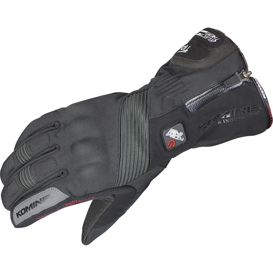 コミネ - KOMINE 自動二輪車地球儀 電熱 防寒 Gloves キーパー-804 エレクトリックヒートグローブ-カシウス 黒いこと 黒 L大きさ 06-804/BK/L ジャケット-バイク
