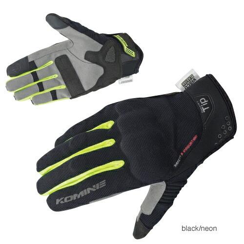 コミネ Komine バイクグローブ Gloves GK-183 プロテクトメッシュグローブ-ブレイブ ブラック ダーク グレー 黒 灰色 Lサイズ 06-183/BK/DGY/L｜moto-zoa｜02