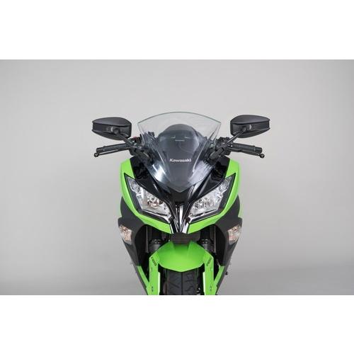 タナックス TANAX バイクミラー ナポレオン カウリングミラー9 ブラック 防眩鏡【RAYSAVE】 左右共通(ショートステータイプ) AEX9 (1本入り)｜moto-zoa｜17