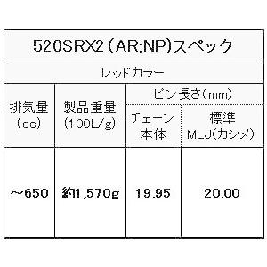 EKチェーン EKチェーン(江沼チェーン) バイク用チェーン 520SR-X2 (AR