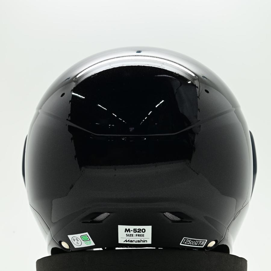 マルシン(Marushin) バイクヘルメット セミジェット M-520 ブラックメタリック フリーサイズ (57~60cm)｜moto-zoa｜04