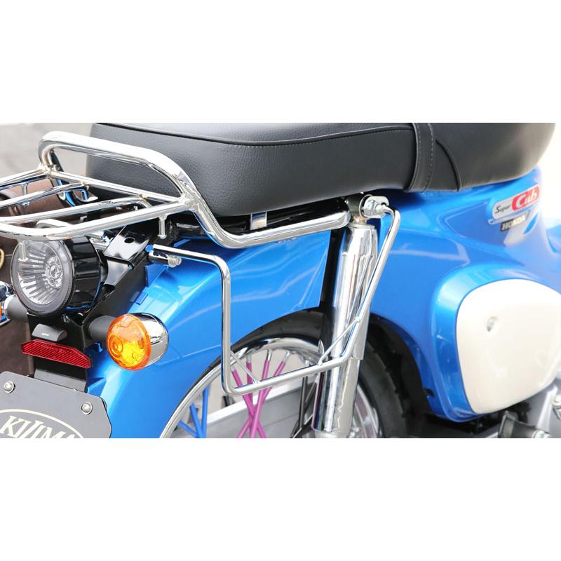 KIJIMA（キジマ） バイク用 バッグサポート メッキ カブ50/110/クロス
