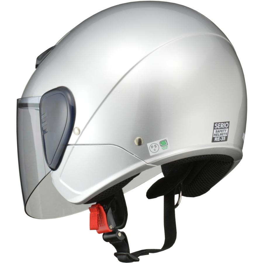 リード工業 RE-35 ALEGREヘルメット マットシルバー（57～60cm） リード工業 LEAD バイク ジェット ヘルメット SERIO RE-35 シルバー